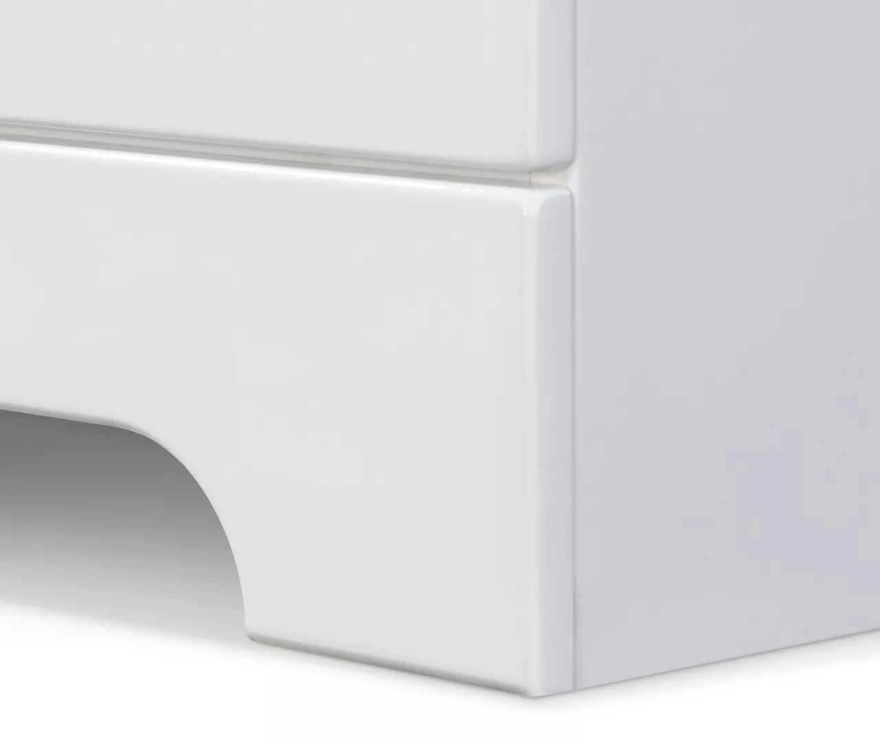 White Hudson 2-Drawer Wood Nightstand 10 White Hudson 2-Drawer Wood Nightstand - Image 10
