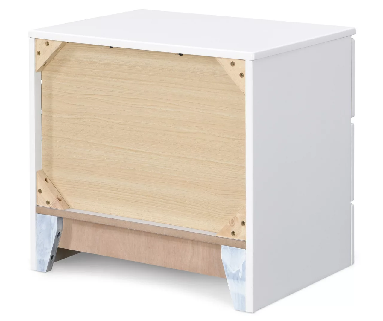 White Hudson 2-Drawer Wood Nightstand 14 White Hudson 2-Drawer Wood Nightstand - Image 14