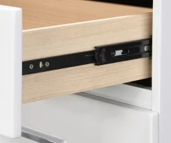 White Hudson 2-Drawer Wood Nightstand 23 White Hudson 2-Drawer Wood Nightstand -Deco Haven Shop 810513558 9