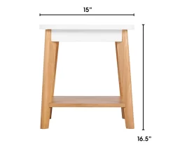 White Square Side Table 11 White Square Side Table -Deco Haven Shop 810513568 3