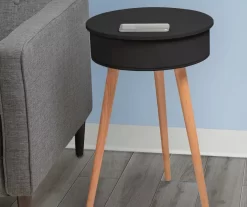 Real Living End Table With Bluetooth Speaker & USB Port -Deco Haven Shop 810513609 1