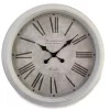 White Antiqued Wall Clock