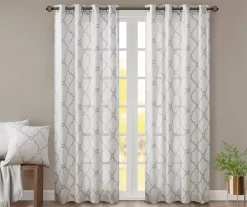 Sereno Fretwork Light-Filtering Grommet Curtain Panel -Deco Haven Shop 810517995 810517996 810517998