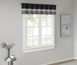 Salem Pintuck Rod Pocket Valance -Deco Haven Shop 810518013 1