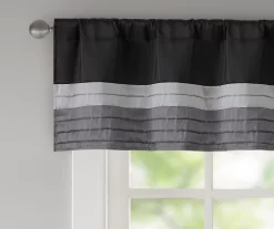 Salem Pintuck Rod Pocket Valance -Deco Haven Shop 810518013 2