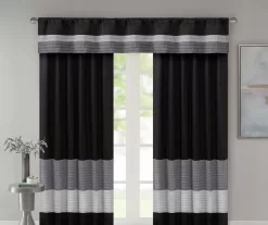 Salem Pintuck Rod Pocket Valance -Deco Haven Shop 810518013 3