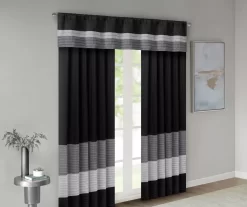 Salem Pintuck Rod Pocket Valance -Deco Haven Shop 810518013 4