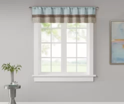 Salem Pintuck Rod Pocket Valance -Deco Haven Shop 810518014