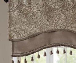 Valerie Beaded Rod Pocket Valance -Deco Haven Shop 810518036 2