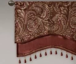 Valerie Beaded Rod Pocket Valance -Deco Haven Shop 810518037 2
