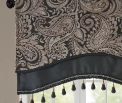Valerie Beaded Rod Pocket Valance -Deco Haven Shop 810518059 2