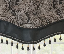 Valerie Beaded Rod Pocket Valance -Deco Haven Shop 810518059 3