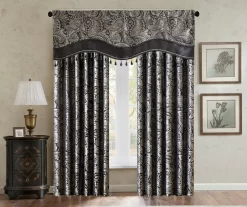 Valerie Beaded Rod Pocket Valance -Deco Haven Shop 810518059 4