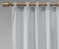 Bryce Velvet Light Gray Room-Darkening Rod Pocket Curtain Panel Pair, (95") -Deco Haven Shop 810518084 810518163 810518164 5