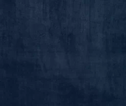 Bryce Velvet Navy Room-Darkening Rod Pocket Curtain Panel Pair, (84") -Deco Haven Shop 810518085 810518086 810518087 7