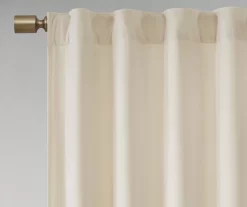 Bryce Velvet Ivory Room-Darkening Rod Pocket Curtain Panel Pair, (63") 13 Bryce Velvet Ivory Room-Darkening Rod Pocket Curtain Panel Pair, (63") -Deco Haven Shop 810518129 810518106 810518083 4