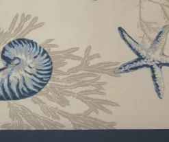 Rockway Navy Rod Pocket Valance 4 Rockway Navy Rod Pocket Valance -Deco Haven Shop 810518140 1