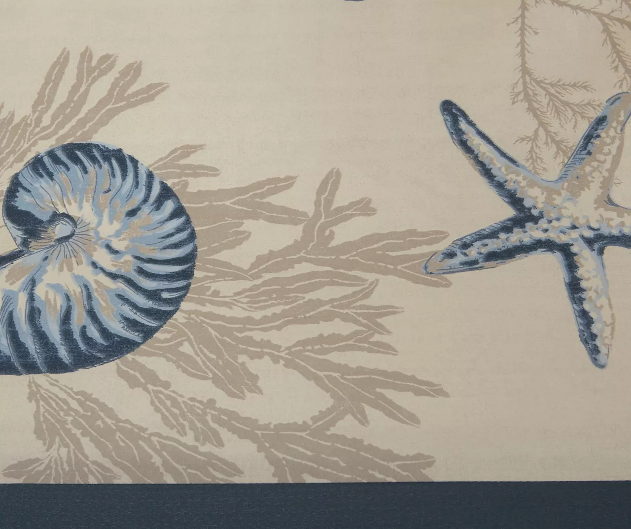 Rockway Navy Rod Pocket Valance 2 Rockway Navy Rod Pocket Valance - Image 2