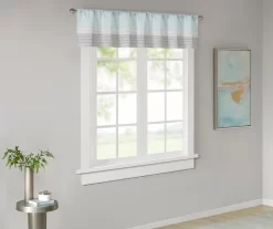 Salem Pintuck Rod Pocket Valance -Deco Haven Shop 810518152 1