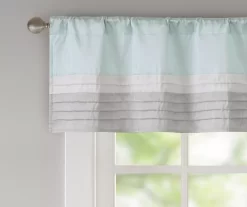 Salem Pintuck Rod Pocket Valance -Deco Haven Shop 810518152 2