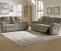 Draycoll Pewter Power Reclining Console Loveseat 6 Draycoll Pewter Power Reclining Console Loveseat -Deco Haven Shop 810519718 810519715 1