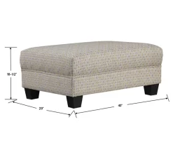 Rogers Vintage Gold Ottoman -Deco Haven Shop 810519886 2