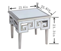 Shelton Silver Mirror End Table -Deco Haven Shop 810519898 3