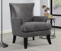 Bossa Dark Gray Accent Chair -Deco Haven Shop 810519951 7