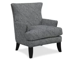 Bossa Gray Print Accent Chair