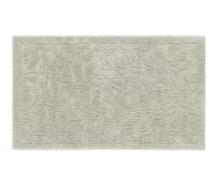 Mohawk Foliage Sage Embossed Floral Bath Rug