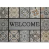 Estate "Welcome" Medallion Outdoor Doormat, (35" X 23")