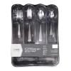 Gray 50-Piece Flatware Set With Tray