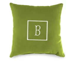 "B" Monogram Indoor/Outdoor Throw Pillow -Deco Haven Shop 810522209