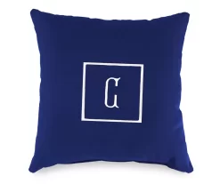 "C" Monogram Indoor/Outdoor Throw Pillow -Deco Haven Shop 810522311