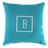 "B" Monogram Indoor/Outdoor Throw Pillow