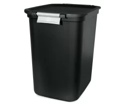 Hinged Lid 7.7-Gallon Trash Can