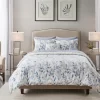 Leisha Blue Reversible Comforter Set