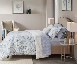 Leisha Blue Reversible Comforter Set -Deco Haven Shop 810523128 810523131 810523129 810523130 4
