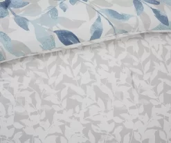 Leisha Blue Twin 6-Piece Reversible Comforter Set -Deco Haven Shop 810523128 810523131 810523129 810523130 9 1