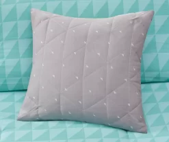 Zuri Aqua Reversible Comforter Set -Deco Haven Shop 810523140 810523141 810523142 810523143 12