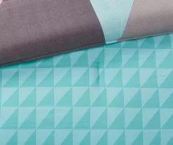 Zuri Aqua Reversible Comforter Set -Deco Haven Shop 810523140 810523141 810523142 810523143 9