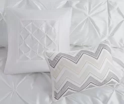 Piedmont White Tufted Queen 7-Piece Comforter Set -Deco Haven Shop 810523168 810523172 810523173 7
