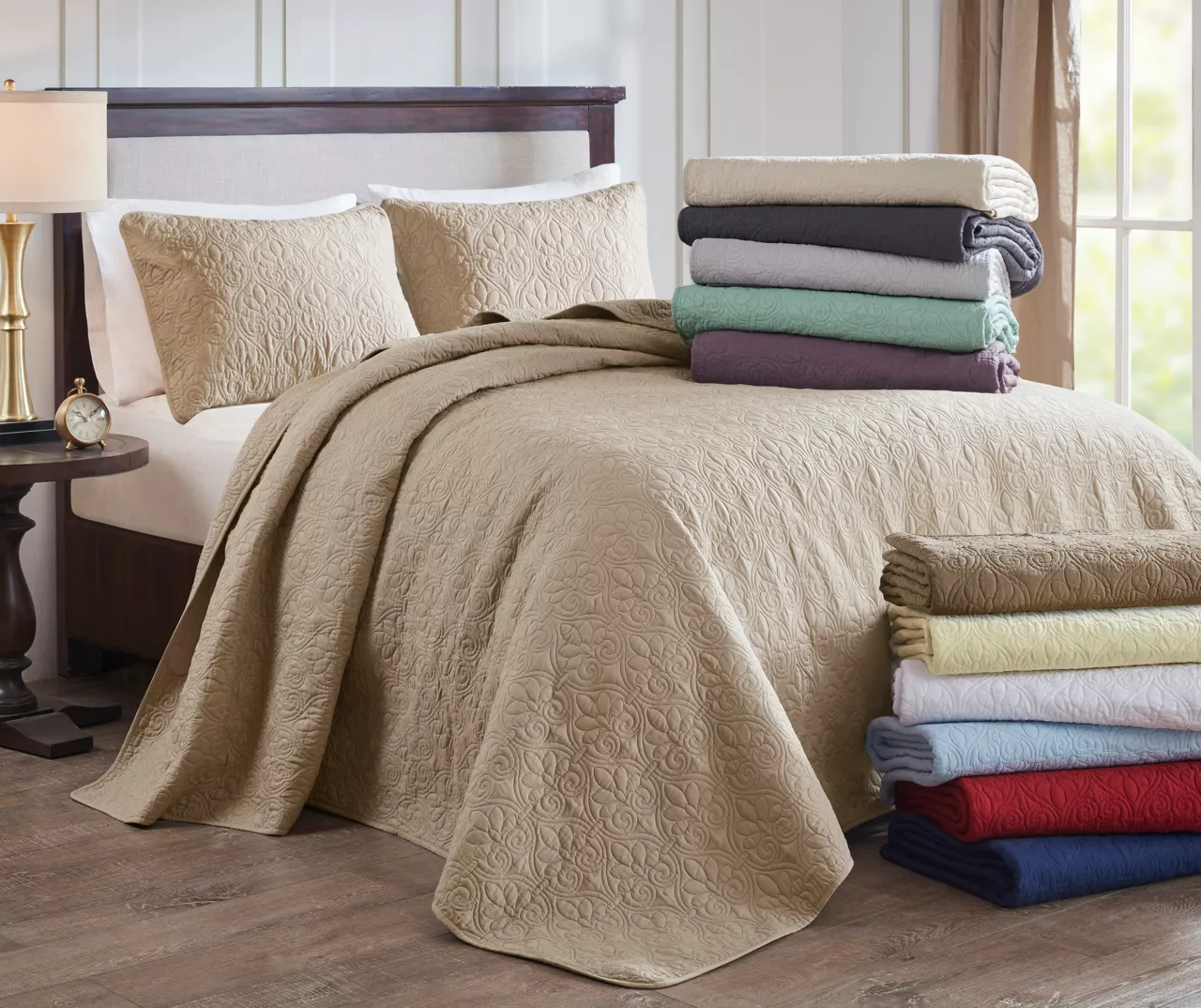 Vancouver Mocha Queen 3-Piece Bedspread Set 11 Vancouver Mocha Queen 3-Piece Bedspread Set - Image 11
