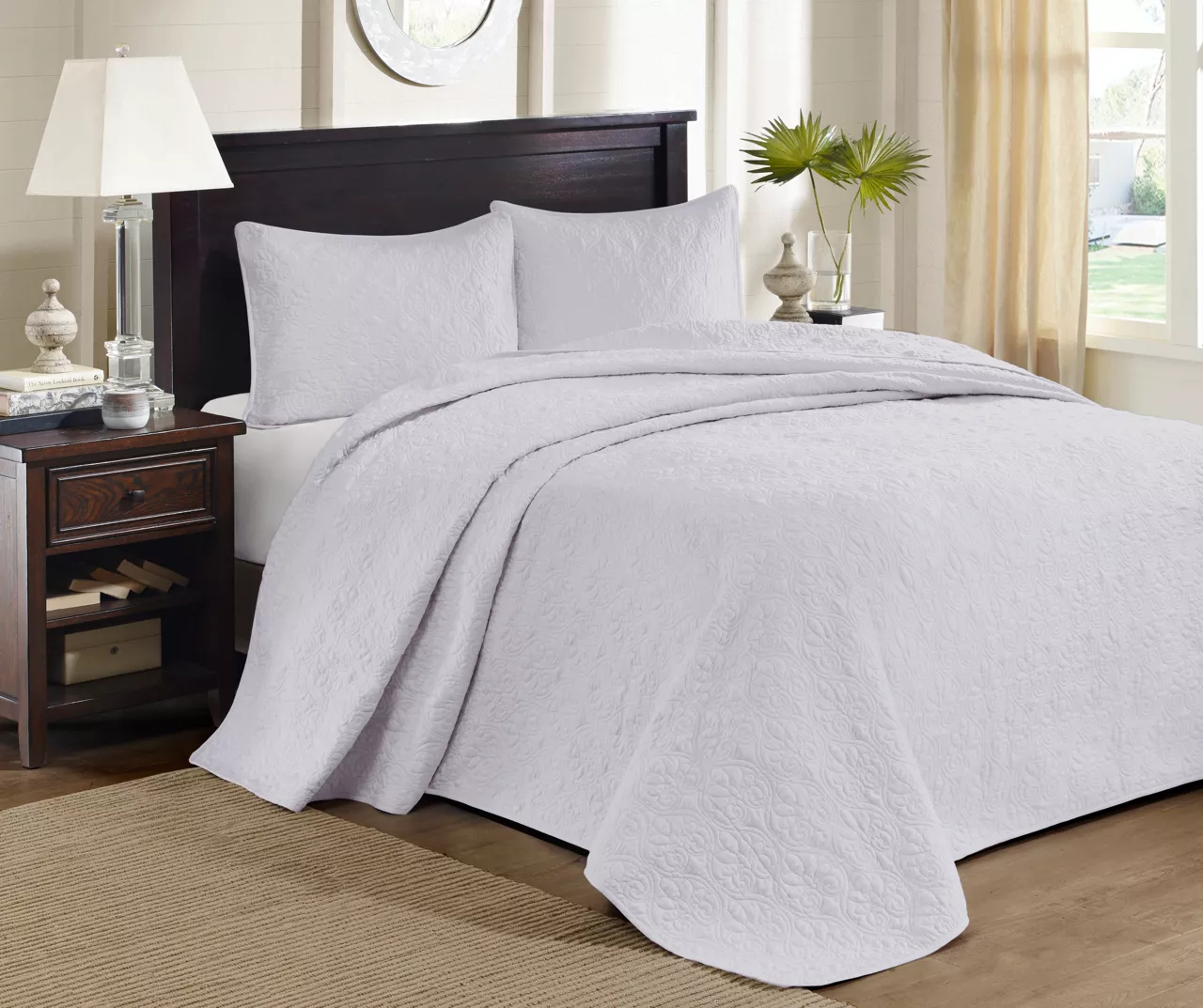 Vancouver White King 3-Piece Bedspread Set 2 Vancouver White King 3-Piece Bedspread Set - Image 2