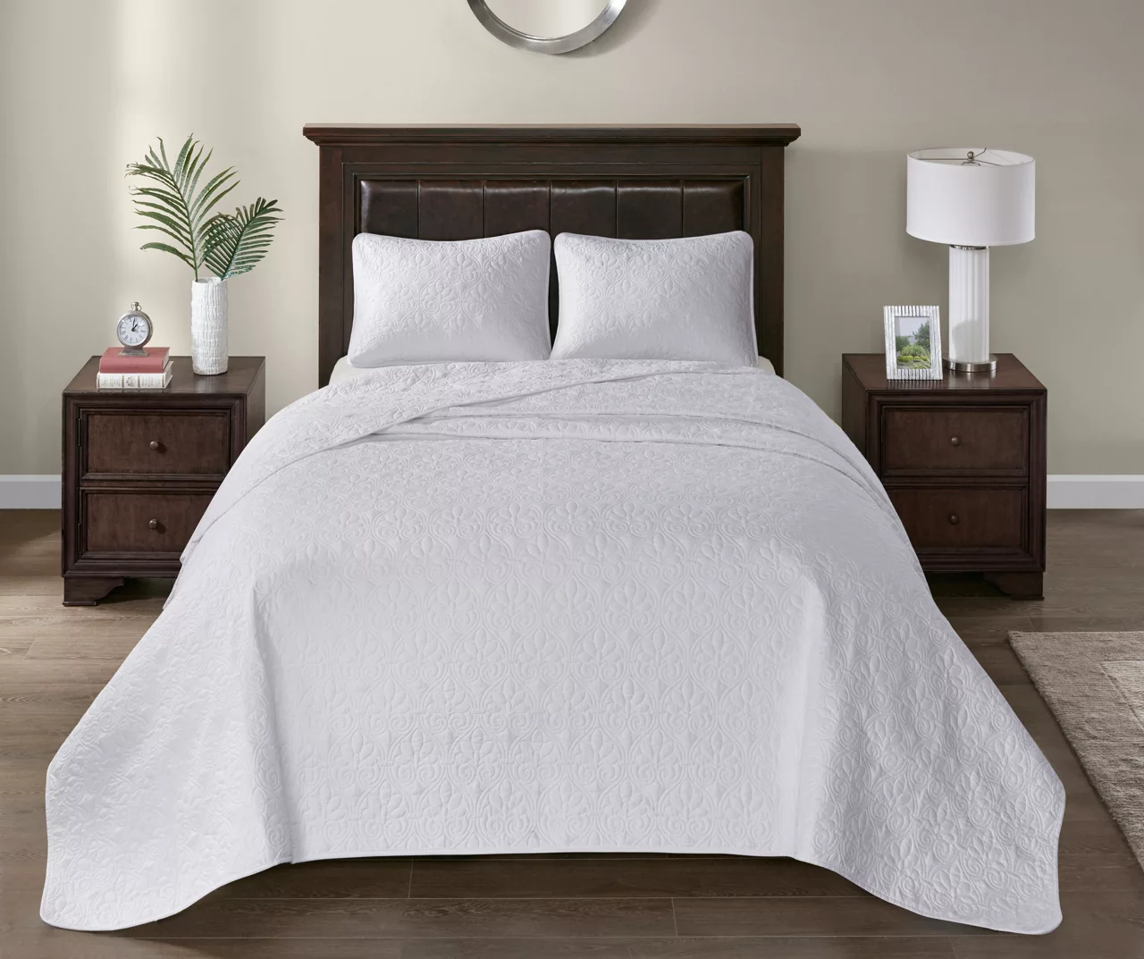Vancouver White King 3-Piece Bedspread Set 3 Vancouver White King 3-Piece Bedspread Set - Image 3