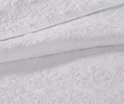 Vancouver White King 3-Piece Bedspread Set 16 Vancouver White King 3-Piece Bedspread Set -Deco Haven Shop 810523212 810523241 810523251 810523257 4