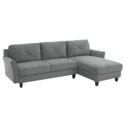 Hayward Gray Curved Arm Sectional -Deco Haven Shop 810524580 11