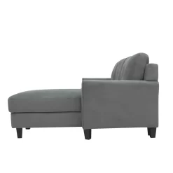 Hayward Gray Curved Arm Sectional -Deco Haven Shop 810524580 31