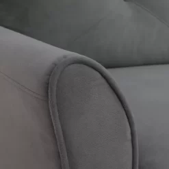 Hayward Gray Curved Arm Sectional -Deco Haven Shop 810524580 51