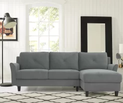 Hayward Gray Curved Arm Sectional -Deco Haven Shop 810524580 8